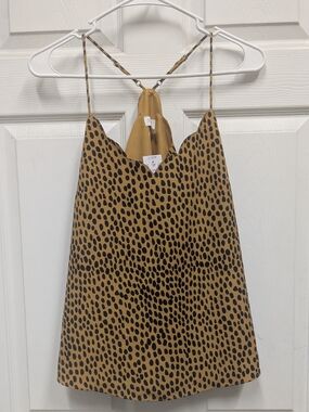  J.Crew Factory Leopard Scalloped Cami Top (Item AO913)
